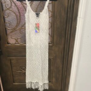 Elegant Cream Sleeveless coverup